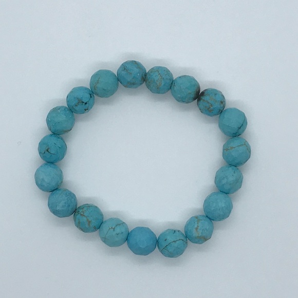 Turquoise stretchy bracelet - Picture 2 of 2
